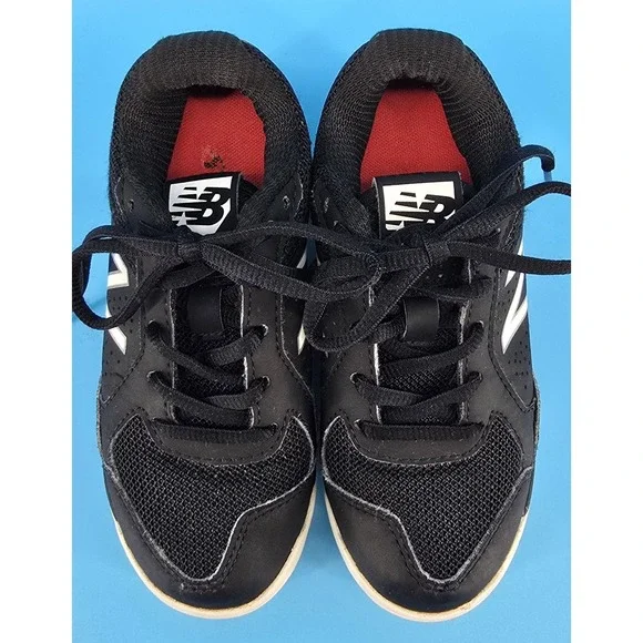 New Balance Little Kids Baseball Cleats Sz 11 Black Junior All-Star Tee Ball - Picture 3 of 8